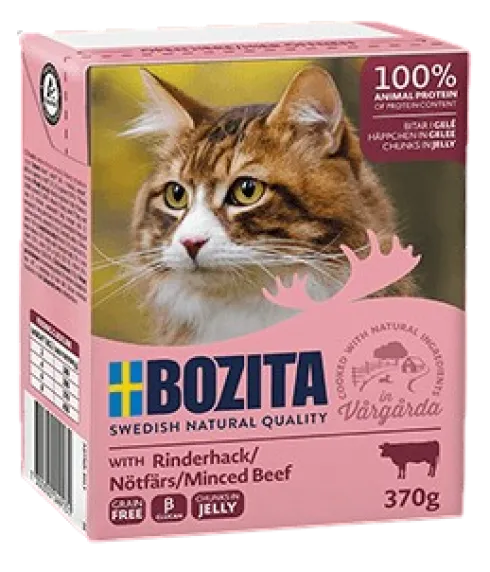 Bozita Adult Wołowina w galaretce Mokra Karma dla kota op. 370g