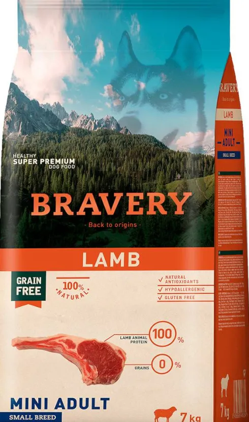 Bravery Adult Mini Lamb Grain Free Sucha karma dla psa op. 7kg