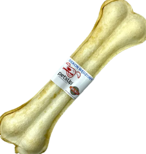 Bravo (PetsUp) Kość prasowana bekon wędzony dla psa dł. 15cm