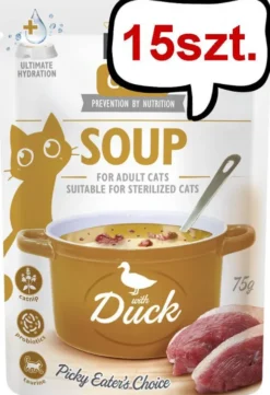 Brit Care Adult Soup Duck Mokra Karma dla kota op. 75g Pakiet 15szt.