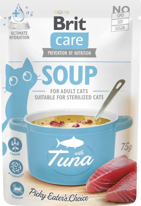 Brit Care Adult Soup Pakiet degustacyjny Mokra Karma dla kota op. 5x75g