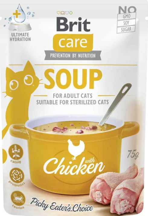 Brit Care Adult Soup Pakiet degustacyjny Mokra Karma dla kota op. 5x75g