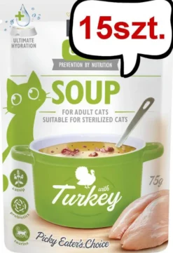 Brit Care Adult Soup Turkey Mokra Karma dla kota op. 75g Pakiet 15szt.