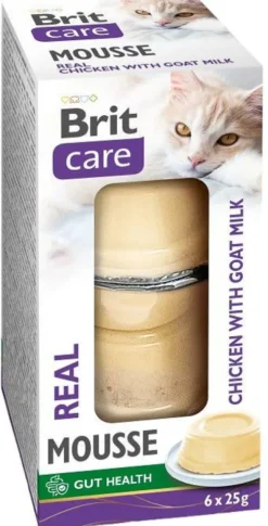 Brit Care Cat Duo Mousse Real Chicken&Goat Milk Mokra Karma dla kota op. 6x25g