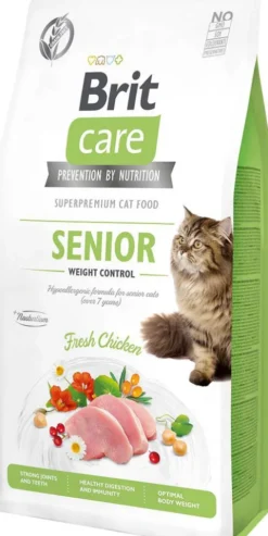 Brit Care Cat Grain-Free Senior&Weight Control Sucha Karma dla kota op. 7kg