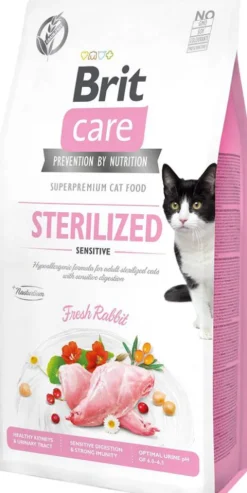 Brit Care Cat Grain-Free Sterilized Sensitive Sucha Karma dla kota op. 400g