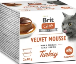 Brit Care Cat Velvet Mousse Turkey Mokra Karma dla kota op. 2x80g