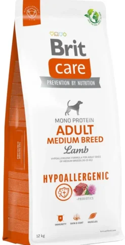 Brit Care Hypoallergenic Adult Medium Breed Lamb Sucha Karma dla psa op. 2x12kg MEGA-PAK