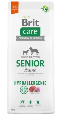 Brit Care Hypoallergenic Senior Lamb Sucha Karma dla psa op. 2x12kg MEGA-PAK