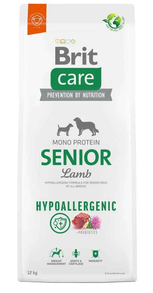 Brit Care Hypoallergenic Senior Lamb Sucha Karma dla psa op. 2x12kg MEGA-PAK