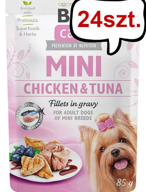 Brit Care Mini Adult Chicken&Tuna Mokra Karma dla psa op. 85g Pakiet 24szt.