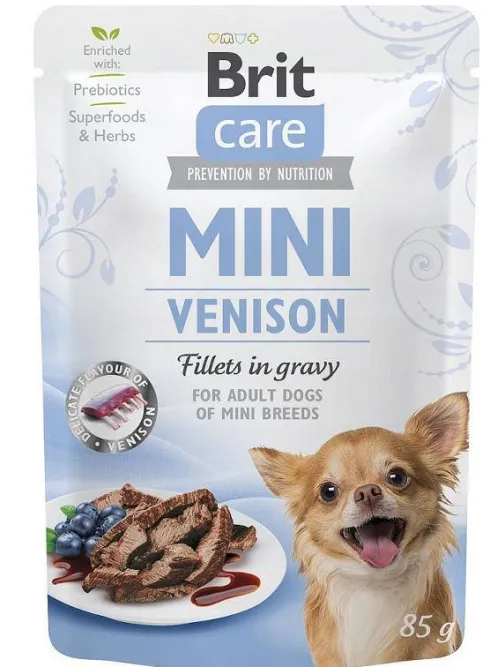 Brit Care Mini Adult Venison Mokra Karma dla psa op. 85g Pakiet 24szt.