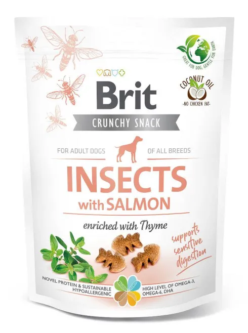Brit Care Przysmak Crunchy Cracker Insect&Salmon dla psa op. 200g