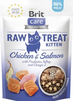 Brit Care Przysmak Raw Treat Kitten Chicken&Salmon dla kociąt op. 40g