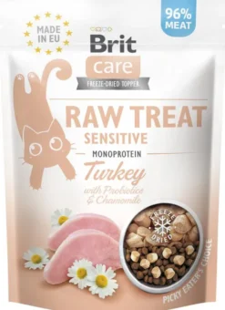 Brit Care Przysmak Raw Treat Sensitive Monoprotein Turkey dla kota op. 40g
