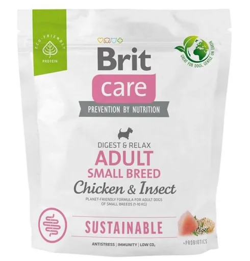 Brit Care Sustainable Adult Small Breed Chicken&Insect Sucha Karma dla psa op. 1kg