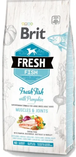 Brit Fresh Adult Large Breed Fish with Pumpkin Sucha Karma dla psa op. 12kg