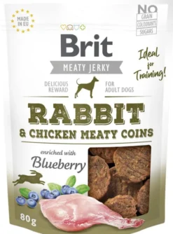 Brit Meaty Jerky Rabbit Meaty Coins dla psa op. 80g