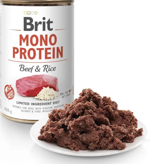 Brit Mono Protein Adult Beef&Rice Mokra Karma dla psa op. 400g