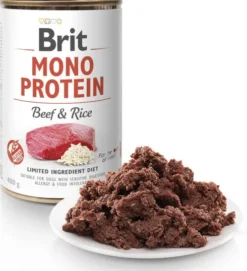Brit Mono Protein Adult Beef&Rice Mokra Karma dla psa op. 400g Pakiet 12szt.