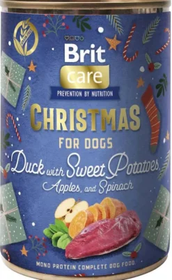 Brit Mono Protein Adult Christmas Duck Mokra Karma dla psa op. 400g Pakiet 12szt.