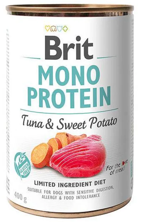 Brit Mono Protein Adult Tuna&Sweet Potato Mokra Karma dla psa op. 400g Pakiet 12szt.