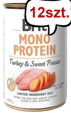 Brit Mono Protein Adult Turkey&Sweet Potato Mokra Karma dla psa op. 400g Pakiet 12szt.