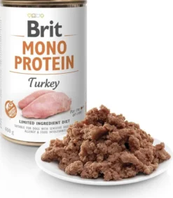 Brit Mono Protein Adult Turkey Mokra Karma dla psa op. 400g Pakiet 12szt.
