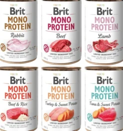 Brit Mono Protein Pakiet degustacyjny Mokra Karma dla psa op. 6x400g