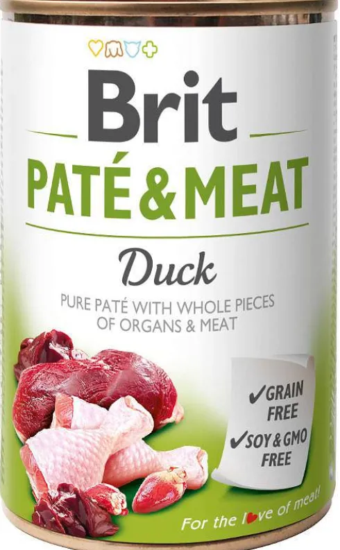 Brit Pate&Meat Adult Duck Mokra Karma dla psa op. 400g