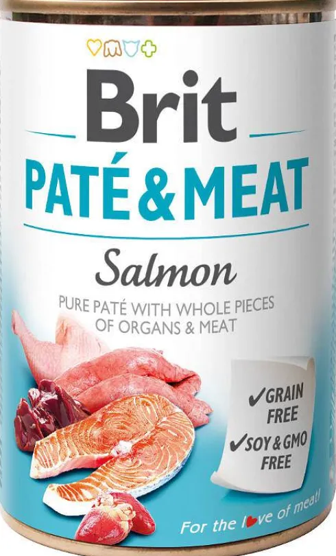 Brit Pate&Meat Adult Salmon Mokra Karma dla psa op. 400g