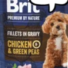 Brit Premium Adult Chicken&Green Peas Fillets in Gravy Mokra Karma dla psa op. 85g Pakiet 24szt.