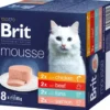 Brit Premium Adult Mousse Multipack Mokra Karma dla kota op. 8x85g