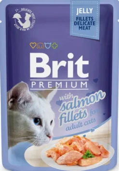 Brit Premium Adult Salmon Fillets JELLY Mokra Karma dla kota op. 85g PAKIET 24szt.