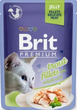 Brit Premium Adult Trout Fillets JELLY Mokra Karma dla kota op. 85g