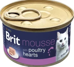 Brit Premium by Nature Cat Mousse Poultry heart Mokra Karma dla kota op. 85g