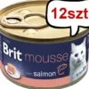 Brit Premium by Nature Cat Mousse Salmon Mokra Karma dla kota op. 85g Pakiet 12szt.