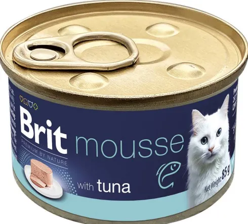 Brit Premium by Nature Cat Mousse Tuna Mokra Karma dla kota op. 85g