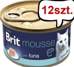 Brit Premium by Nature Cat Mousse Tuna Mokra Karma dla kota op. 85g Pakiet 12szt.