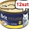 Brit Premium by Nature Cat Mousse Turkey Mokra Karma dla kota op. 85g Pakiet 12szt.