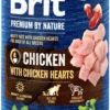 Brit Premium by Nature Chicken with Chicken Hearts Mokra Karma dla psa op. 400g