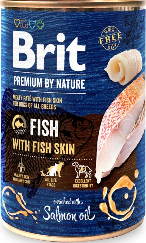 Brit Premium by Nature Fish with Fish Skin Mokra Karma dla psa op. 400g