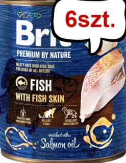Brit Premium by Nature Fish with Fish Skin Mokra Karma dla psa op. 800g Pakiet 6szt.