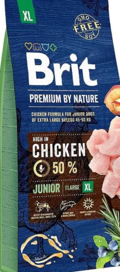 Brit Premium by Nature Junior Extra Large Sucha Karma dla szczeniaka op. 2x15kg MEGA-PAK