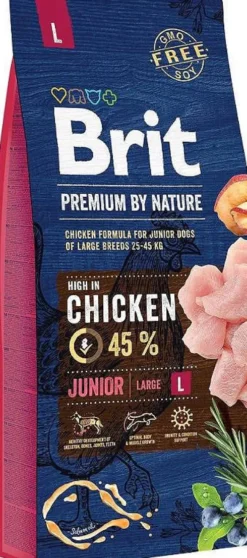 Brit Premium by Nature Junior Large Breed Sucha Karma dla szczeniaka op. 15kg