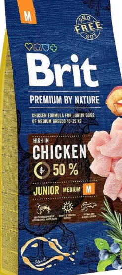 Brit Premium by Nature Junior Medium Sucha Karma dla szczeniaka op. 15kg