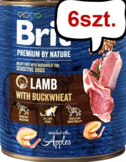 Brit Premium by Nature Lamb with Buckwheat Mokra Karma dla psa op. 800g Pakiet 6szt.