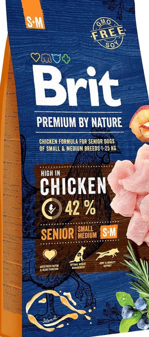 Brit Premium by Nature Senior Small&Medium Sucha Karma dla psa op. 1kg