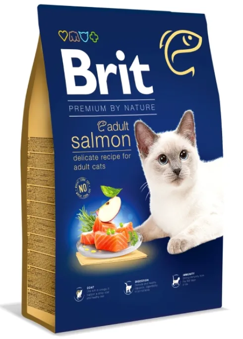 Brit Premium Cat Adult Salmon Sucha Karma dla kota op. 8kg