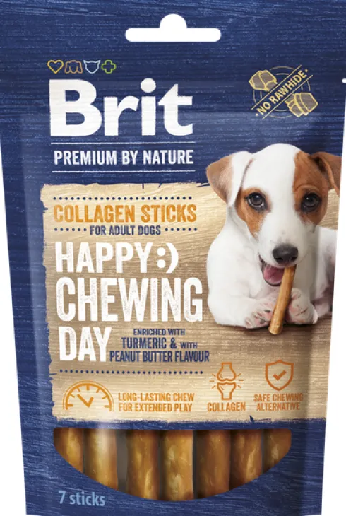 Brit Premium Happy Chewing Day Collagen Sticks Przysmak dla psa op. 7szt.